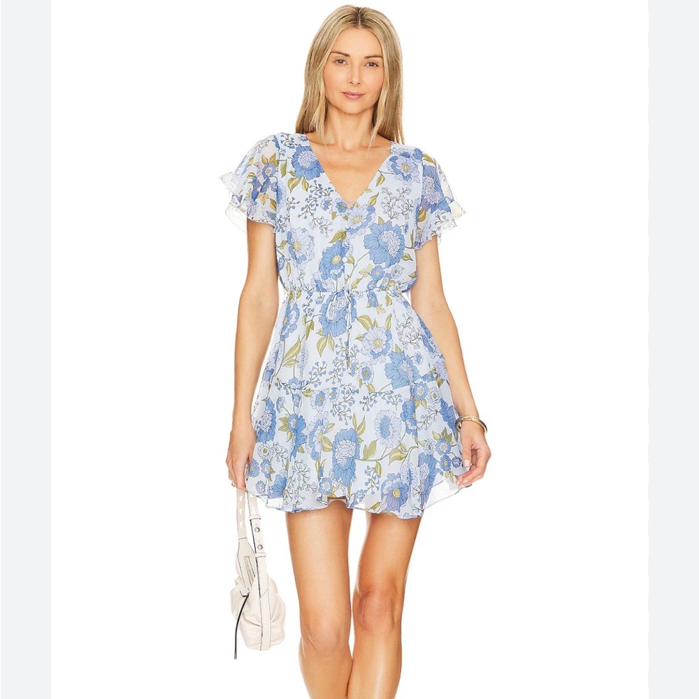 Kristy Dress in vintage blue